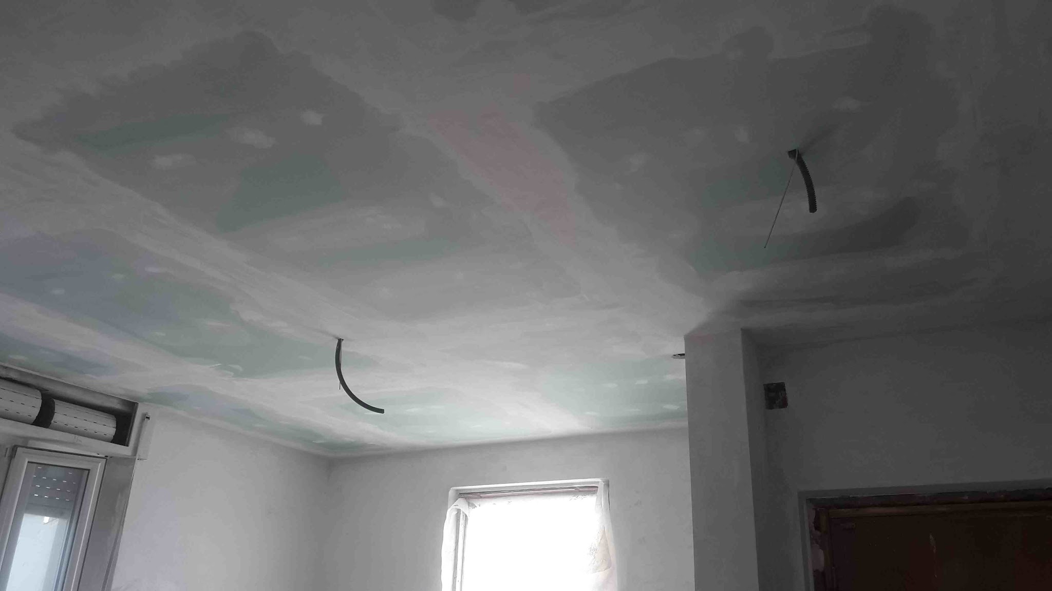 Soffitto in fase di preparazione